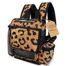 o2totes Inogen One G5 & Inogen Rove 6 Lightweight Backpack in custom Leopard Print; Slim, lightweight design - O2TOTES