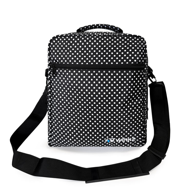 Cpap Travel Bag for Resmed Airsense, Airsense 10, 11, & more! (Polka Dot) - O2TOTES