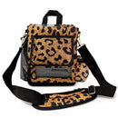 o2totes Inogen One G5/Inogen Rove 6 carry bag with pockets, leopard print design, mesh panels, pockets for accessories - O2TOTES