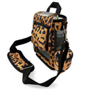 o2totes Inogen One G5/Inogen Rove 6 carry bag with pockets, leopard print design, mesh panels, pockets for accessories - O2TOTES