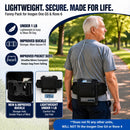Inogen One G5 Hip Bag in Black – Hands-Free Fanny Pack & Waist Carrier