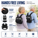 The Rhythm Healthcare P2 Oxygen Concentrator Backpack by o2totes (with Storage & In-Bag Charging) - Black