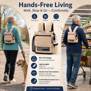 Inogen Rove 6 Backpack by o2totes in Suede, lightweight, holds an extra battery