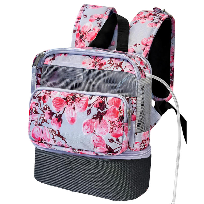 Arya Airvito Lightweight Backpack w/ Storage - floral - O2TOTES