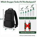 Oxygen Tank Backpack with Pockets fit for M6, C, MLC tanks