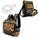 Inogen One G5/Inogen Rove 6 Carry Bag in Leopard + Backpack with 5 nasal cannula bundle