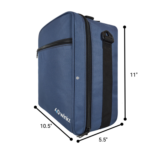 Cpap Travel Bag for Resmed Airsense, Airsense 10, 11, Air Mini, Luna II, & more! (Navy) - O2TOTES