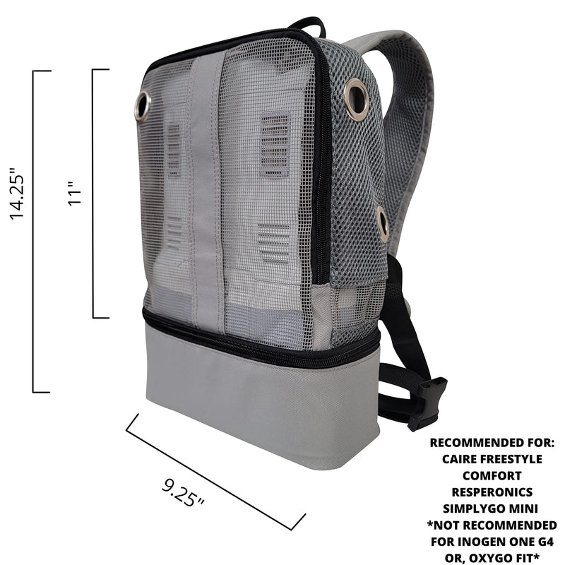 Universal Mesh Backpack - GUNMETAL GREY - O2TOTES