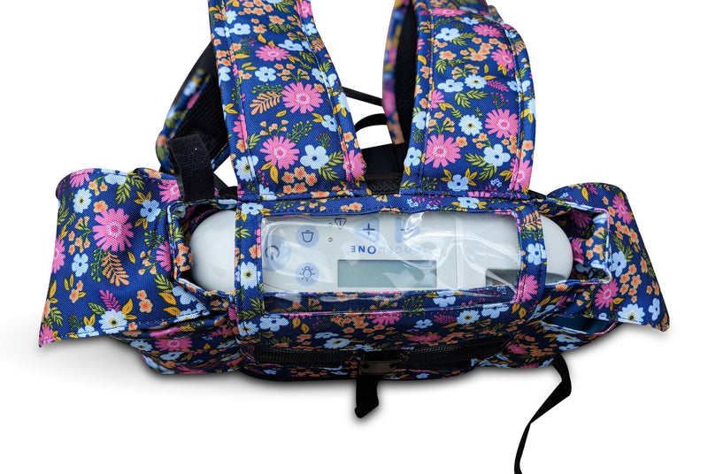 Oxygo Backpack in Flower Print - O2TOTES